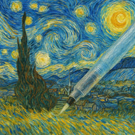 Pincel Artístico Koi Water Brush com Reservatório Corpo Longo Fino Xqrn-s - Sakura