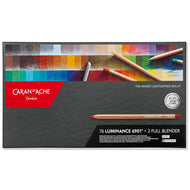 Estojo Lápis de Cor Caran D'ache Luminance com 76 Cores