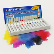 Tinta Aquarela Water Colors 12 Cores Emw-12 - Sakura
