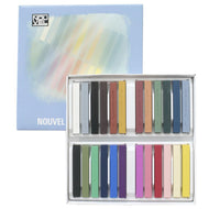 Estojo Giz Pastel Seco Artístico Colorido com 24 Cores Nct-24a - Sakura