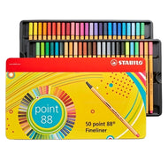 Estojo de Caneta Multiuso Point 88 Extrafina Stabilo 0.4Mm com 50 Cores