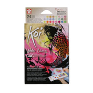 Estojo Aquarela Pastilha Koi Water Colors Cac com 24 Unidades Xncw-24mpn - Sakura