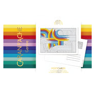 Cartões Postais Caran D'ache Rainbow para Colorir