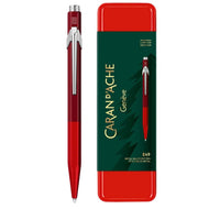 Caneta Esferográfica 849 Caran D'ache Wonder Forest Red com Estojo de Lata
