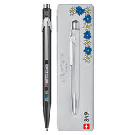 Caneta Esferográfica 849 Caran D'ache Popline com Estojo de Lata Edelweiss