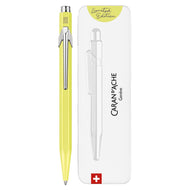 Caneta Esferográfica 849 Caran D'ache Neon Yellow com Estojo de Lata