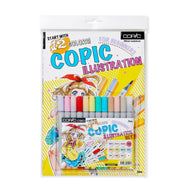 Estojo Marcador Copic Ciao Ponta Dupla com 12 Cores + Livro