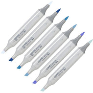Caneta Marcador Copic Sketch Ponta Dupla Tons de Azul - B BG e BV