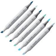 Caneta Marcador Copic Ciao Ponta Dupla Tons de Azul - B, BG e BV
