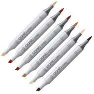 Caneta Marcador Copic Ciao Ponta Dupla Tons Terrosos - e
