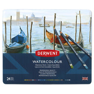 Estojo Lápis de Cor Aquarelável Watercolour com 24 Cores - Derwent