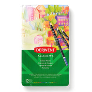 Estojo Lápis de Cor Permanente Academy com 12 Cores - Derwent