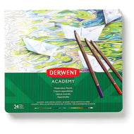 Estojo Lápis de Cor Aquarelável Academy com 24 Cores - Derwent