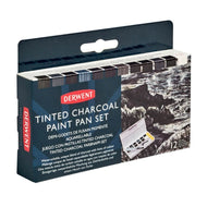 Estojo Aquarela em Pastilha Tinted Charcoal com 12 Cores - Derwent