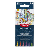 Estojo Canetas Graphik Line Maker Colour 0.3Mm com 6 Unidades - Derwent