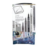 Estojo Caneta Graphik Line Painter 0.5Mm Paleta 04 com 5 Cores - Derwent