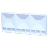 Godê Trident com 12 Cavidades 33x15cm em Poliestireno - Modelo 12456 para Tintas Artísticas