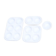 Godê Trident Kit com 1, 2, 4 e 6 Cavidades 26x18cm em Poliestireno - Modelo 12465