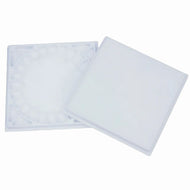 Godê Trident com Tampa e 32 Cavidades 36x36cm em Poliestireno - Modelo 12469