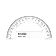 Transferidor Acrílico Desetec Trident 180° 10cm - Modelo 8110