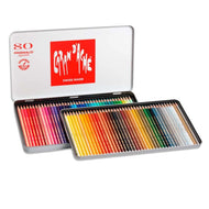 Estojo Lápis de Cor Prismalo Caran D'ache Aquarelável com 80 Cores