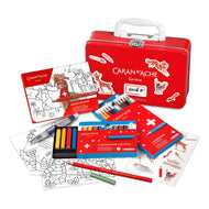 Kit Caixa de Viagem Caran D'ache Swisscolor Aquarelável com 36 Peças