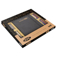 Kit com 5 Canetas Eye Sortidas e Sketchbook Uniball