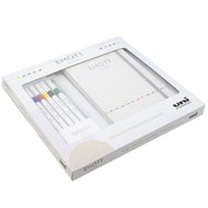 Kit com 5 Canetas Emott Sortidas e Sketchbook Uniball