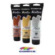 Tinta Acrílica Arts Corfix Metálica 120ml - 85120
