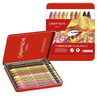 Estojo Giz Pastel Oleoso Caran D'ache Neocolor Ii Aquarelável com 10 Cores (Edição Especial)