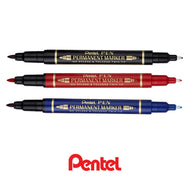 Marcador Permanente Ponta Dupla Pentel
