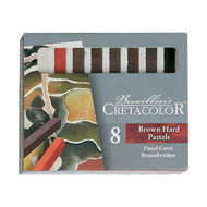 Estojo de Giz Pastel Cretacolor Artístico com 8 Cores Marrom 484 08