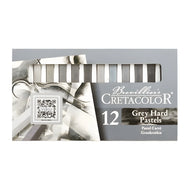Estojo de Giz Pastel Cretacolor Artístico com 12 Cores Cinza 485 12