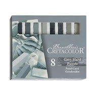 Estojo de Giz Pastel Cretacolor Artístico com 8 Cores Cinza 485 08
