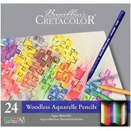 Estojo Lápis de Cor Aquarelável Aqua Monolith Cretacolor 24 Cores - 250 24