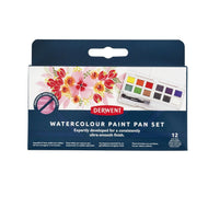 Estojo Aquarela em Pastilha Watercolour com 12 Cores - Derwent