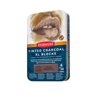 Estojo Carvão Xl Tinted Charcoal com 6 Cores - Derwent