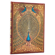 Caderno Paperblanks Hafiz?s Peacocks Capa Dura Midi 120g/m² 13x18cm 144 Páginas com Pauta - Pb9889-8