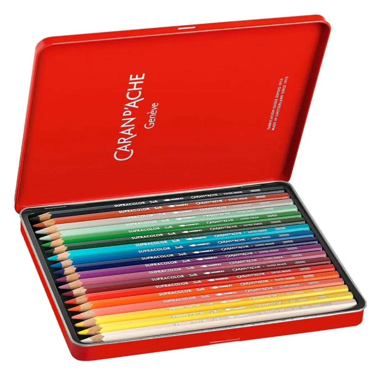 Lápis de Cor Caran D'ache Supracolor com 18 Cores Edição Limitada