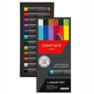 Estojo Giz Pastel Oleoso Neoart 6901 Caran D'ache com 12 Cores