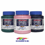Tinta Pva para Artesanato Corfix Cintilante 250ml - 16221