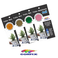 Folhas Metálicas Corfix 10x18cm Com 10 Folhas - 71018
