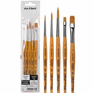 Kit Pincel da Vinci Universal 3502 com 5 Unidades - Séries 383 e 384 para Técnicas Mistas