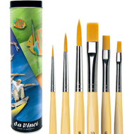 Kit Lata de Pincel da Vinci Junior 5406 com 6 Unidades - Série 303 e 304