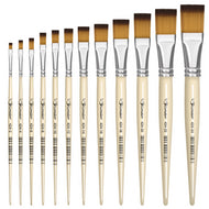 Pincel Condor 424 Chato Sintético Cabo Curto