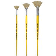 Pincel Condor 436 Leque Pelo Natural Cabo Longo