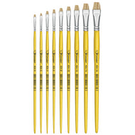 Pincel Condor 454 Chato Curto Lixado Pelo Natural