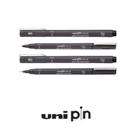 Caneta Técnica Ponta Fina Pin Fine Line Cinza Escuro Uniball