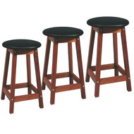 Banco de Madeira com Assento Estofado Trident - 45cm, 61cm ou 76cm