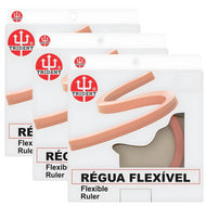 Régua Flexível sem Escala Trident - Tamanhos de 30cm a 100cm